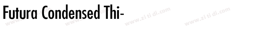 Futura Condensed Thi字体转换